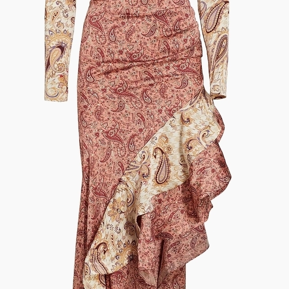 Bronx & Banco.elegant Paisley Print Dress - Picture 6 of 13